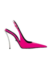 Pointed shoes with exposed heels 35 Pink