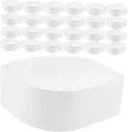 [SOLUSTRE] 50pcs Unisex White Chef Hats Disposable Bakery Caps for Cooking Sushi Catering Home Use Retro Design for Enhanced Professional Appearance