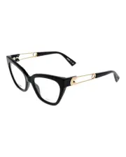 Moschino Butterfly Acetate Full-Rim Optical Frames with Demo Lenses Women Black