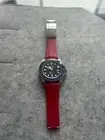 20mm RED Vulcanized caoutchouc rubber Strap Rolex GMT-MASTER II Deployment
