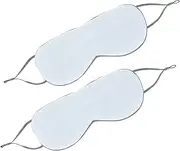 PERSELOSO 2Pcs Sleep Eye Mask Double Sided Cooling Comforting Eye Cover for Restful Sleep for Home Travel and Relaxation Light Blocking Design for Men and Women