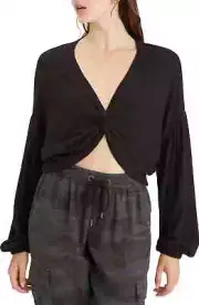 SANCTUARY Plot Twist Knit Top MSRP $59 Size M # UB2 281 NEW