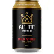 All Inn Brewing Milk Stout Can 375mL