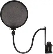 Nady MPF-6 6-Inch Clamp On Microphone Pop Filter with Flexible Gooseneck and Metal Stabilizing Arm