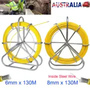 6mm 8mm Un-Traceable Cable Duct Rodder Snake Rod Trace Wire NBN Fish Tape 130M