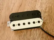 HEXBUCKER HUMBUCKER BRIDGE PICKUP ZEBRA NICKEL SILVER BASEPLATE 4 CONDUCTOR WIRE