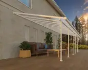 CANOPIA | Feria 4X8.5 Aluminum Patio Cover White Clear