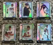 6 1998 BOWMAN CHROME INTERNATIONAL REFRACTOR RIVAS LINCOLN MILTON TWINS MINT