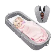 REAWUL Toddler Travel Bed,2-in-1 Portable Toddler Folding Floor Cot for Trave...