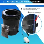HYDROPONICS 20L BUCKET POT DWC SYSTEM AIR PUMP BIG NET POT ROOTS GROWING SYSTEM
