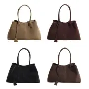 Women s Shoulder Bag Soft Satchel Fashionable Retro Handbag Large Capacity