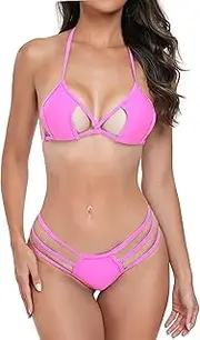 [SHERRYLO] Micro Bikini Extreme Thong Swimsuit for Women Sexy Bikinis Gstring Bottom Womens Two Piece Bathing Suits Swimsuits