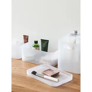 桌面收納盒/收納筐塑料整理籃廚房浴室梳妝臺儲物籃子洗澡籃簡約