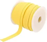 uxcell 1/2 Inch Single Fold Bias Tape Polyester Continuous Bulk Bias Tape for Sewing, Seaming Quilting Hemming Binding Crafts (Yellow 25 Yards)