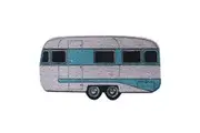 Solemate Latex Caravan Mat 40x75cm Fair Trade Biodegradable Aqua & Light Grey
