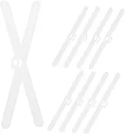 NOLITOY 10pcs Window Blind Replacement Parts Plastic Window Components Blind Valance Replacement Clips White Vertical Blinds White