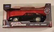 Fast & Furious Tego's Black 1977 Pontiac Firebird Diecast Jada 1:32 1st Gen Box!