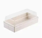 Clear Window Display Disposable Cake Takeaway Wooden Boxes Packaging