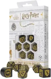 Harry Potter Hufflepuff Modern Dice Black