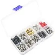 300 Pcs Computer Metal Screws Standoffs Kit For Hard Drive Computer Case Power A