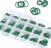 Sumjig Pack-270 O-Type High Temperature Resistant Rubber Ring, Car Air Conditioning Compressor Seal Ring Classification Kit, Universal Vehicle Repair Tool Set, for Most Cars (Green)