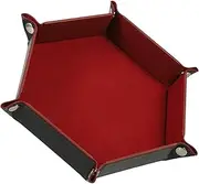 BRIGHTFUFU Dice Tray Dice Storage Case Party Supply Portable Dice Sundries Storage Tray Desktop Storage Tray Dice Case Dice Plate Dice Storage Plate Folding Tray Holder Flannel