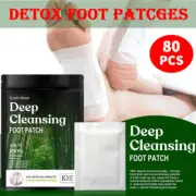 Detox Foot Patches Natural Plant Toxin Removal Sticky Adhesive Cleansing Pads