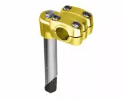 VINTAGE ALLOY GOLD 21.1MM 4 BOLT OLD SCHOOL BICYCLE STEM BMX MTB CRUISER STEM