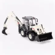 Die Cast Backhoe Loader Truck 1:50 Scale Heavy Construction Vehicle 3D Model
