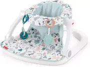 Fisher-Price Portable Baby Chair Sit-Me-Up Floor Seat with Developmental Toys...