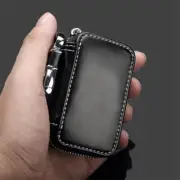 Real Leather Auto Key Case Bag Remote Key Fob Cover Car Accessories for Lincoln (for: Lincoln)