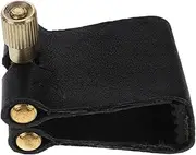 Kisangel Saxophone Flute Head Clip Woodwind Instrument Sax Sax Parts Saxophone Accessories Wind Instrument Accessory Black Pu