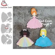 Lovely Princess Metal Cutting Dies Scrapbooking Die Cuts Card Making Craft