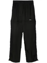 [pushBUTTON] Black Side Lace Track Pants