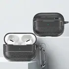 For AirPods 2nd 3rd Gen/Pro 2nd Shockproof Carbon Fiber Pattern Case+Keychain