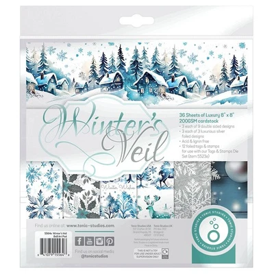 Tonic Studios Art Pad 8"X8"-Winter's Veil - 5A002293-1G4XL