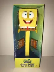 RARE SpongeBob 2011 GIANT PEZ DISPENSER Viacom Nickelodeon w/ BOX and Candy
