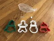 Brand New Acme International Christmas Cookie Cutters Set Tree Boy Snowman Bell