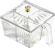 Llazsybz 1 Condiment Box with Spoon Condiment Jar Practical Condiment Storage Container Hotel Spice Dispenser, White