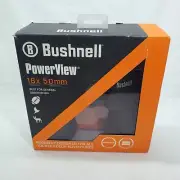 Bushnell PowerView 16x50 Binoculars Porro Prism BK-7 Strap Case Black 131650CL