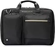 [Briggs & Riley] H·T·A Black Nylon Suitcase with RFID Shielding, Slip-Through Back Panel and Padded Shoulder Strap