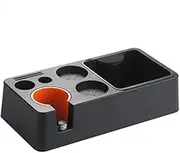 POPULUSL Espresso Knock Box, Non-slip Espresso Tamping Station for 51/53/58mm, Portafilter, Distributor Barista & Puck Screen Accessories, Espresso Machine Accessories