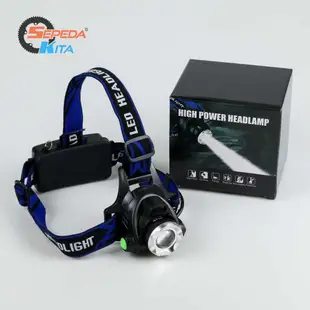 Barokah Flashsale 手電筒頭燈 1 LED Cree XM-L T6 3000 流明 AHT404 質量