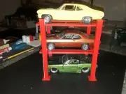 1:24 1:25 Scale 4 Post 3 Model Car Lift for Garage Diorama or Show Case