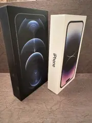 Lot of (2)Apple iPhone BOXes ONLY for iPhone 14 Pro , 12 Pro max