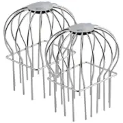 Gutter Guard,2Pcs Round Gutter Filter Downspout Guard Even Hollow9166