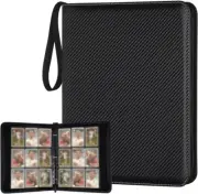 900 Cards Binder, 9 Pockets Each Side Premium Zip Trading Card Binder, Waterp...