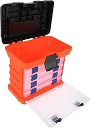 LOORGVEL 1 Set Outdoor Fishing Tool Box Fishing Accessories Container with High Strength Wear Resistance Versatile Storage Stool Function