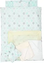 Iris Plaza Baby 10-Piece Comforter Set, Dot, Green