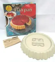 Rare Vintage Nordic Ware Silverstone Non Stick Bundt Flan Pan NOS New